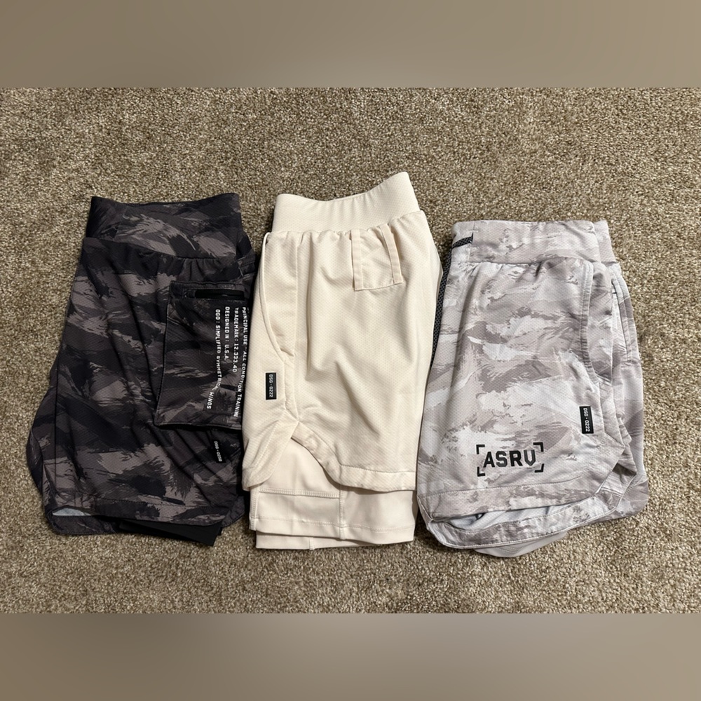 (3) ASRV Shorts size Small S